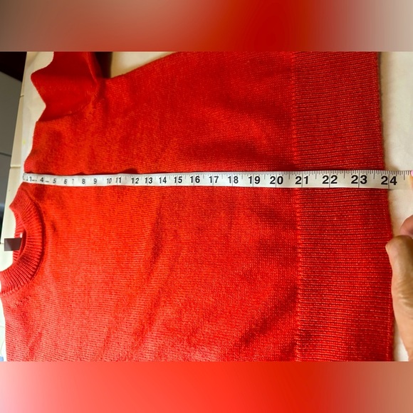 brand: H&M, knitted sweater, orange color, size: S - Picture 5 of 13